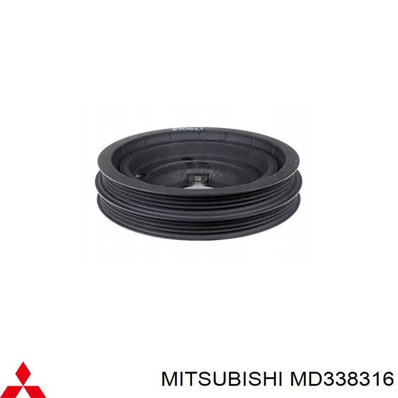 Шків колінвала (демпфер ) Mitsubishi MD338316 ціна, від 37.46 USD