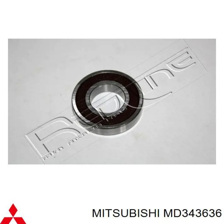 MD343636 Mitsubishi опорний підшипник первинного валу кпп (центрирующий підшипник маховика)