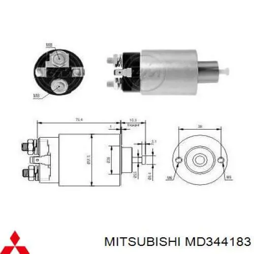 Купити MD344183 Mitsubishi Стартер