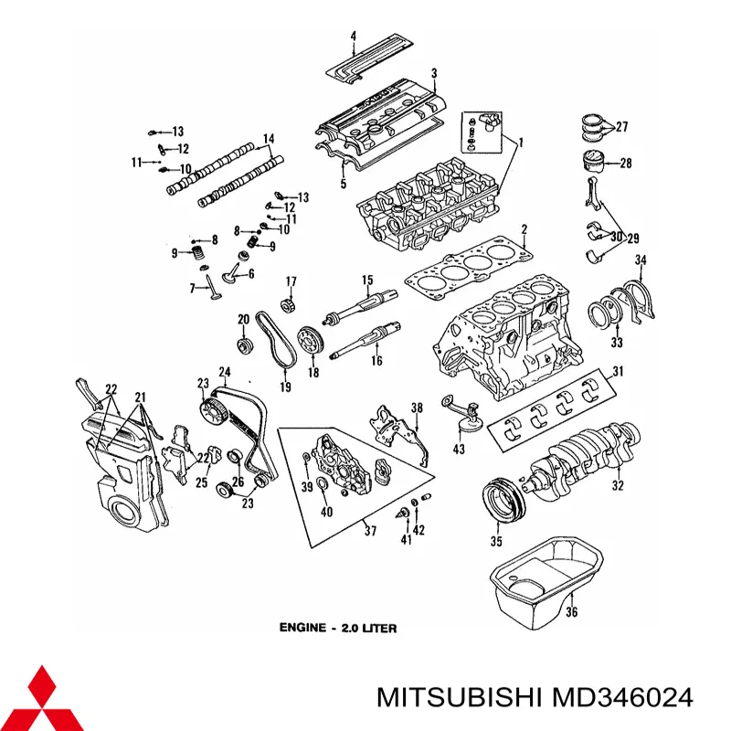  Колінвал Mitsubishi Outlander 1