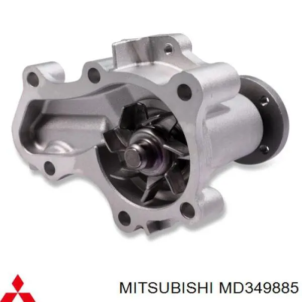 Помпа охолодження Mitsubishi MD349885 ціна, від 21.38 USD