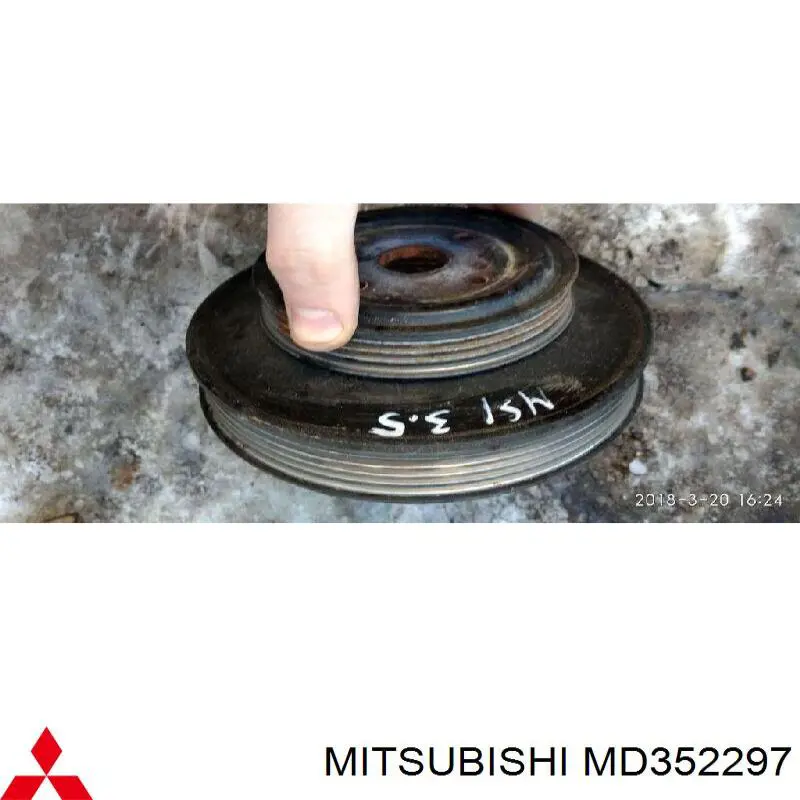 MD352297 Mitsubishi Шків вентилятора