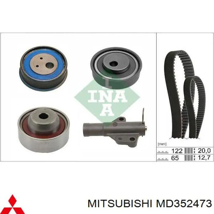 Ролик натягувача балансировочного ременя Mitsubishi MD352473 ціна, від 12.66 USD