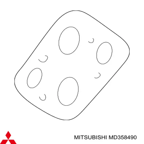 Прокладка EGR-клапана рециркуляції Mitsubishi MD358490 ціна, від 1.60 USD