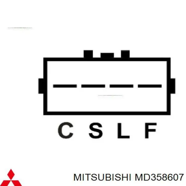 Генератор Mitsubishi MD358607 ціна, від 99.54 USD