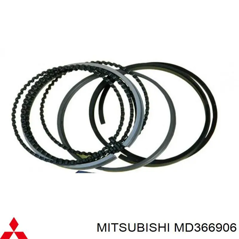 MD366906 Mitsubishi кільця поршневі комплект на мотор, 2-й ремонт (+0,50)