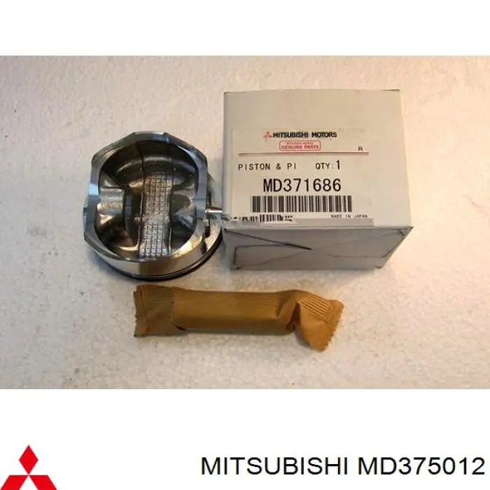 Поршень в комплекті на 1 циліндр, 1-й ремонт (+0,25) Mitsubishi Space Star (DG0) (Міцубісі Спейс стар)