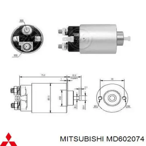 Контактор Mitsubishi MD602074 ціна, від 19.43 USD