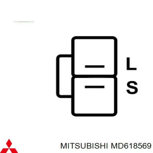 MD618569 Mitsubishi реле-регулятор генератора, (реле зарядки)