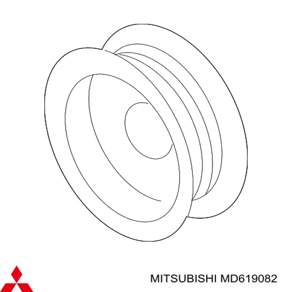 MD619082 Mitsubishi шків генератора