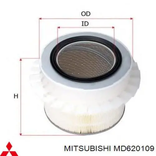 MD620109 Mitsubishi фільтр повітряний