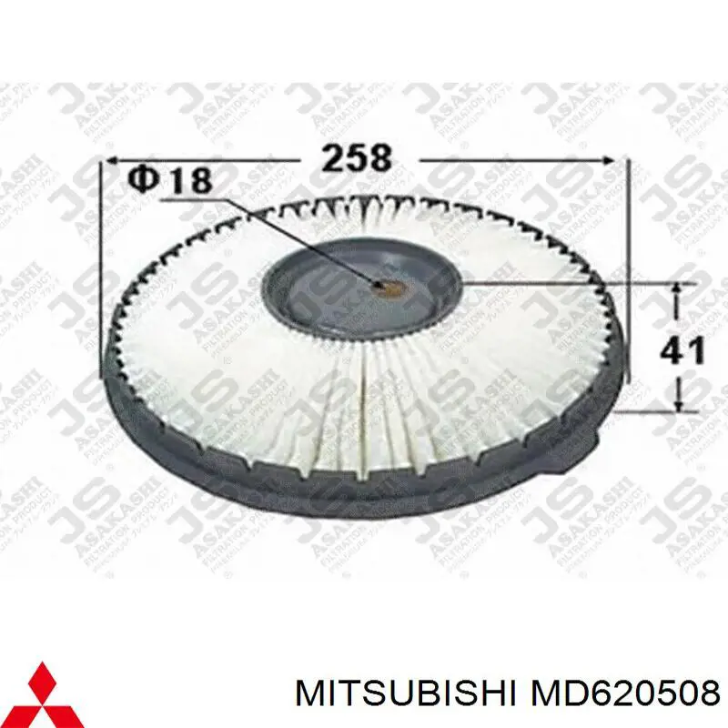 MD620508 Mitsubishi фільтр повітряний
