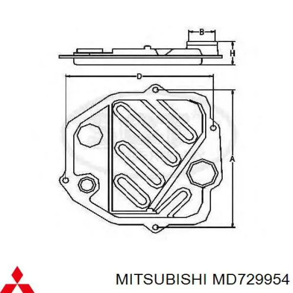Масло АКПП Mitsubishi MD738078