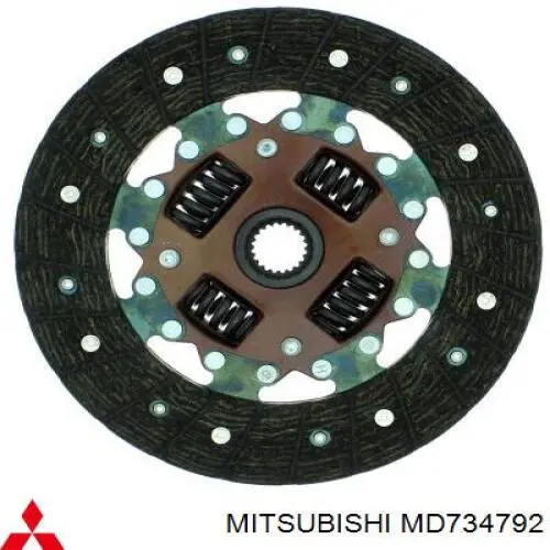 MD734792 Mitsubishi диск зчеплення