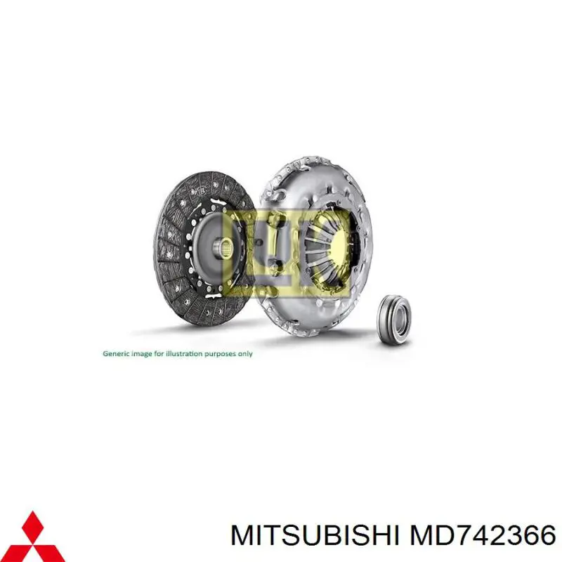 Купити MD742366 Mitsubishi Диск зчеплення