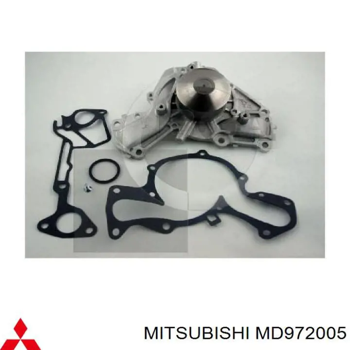 Помпа охолодження Mitsubishi MD972005 ціна, від 30.40 USD