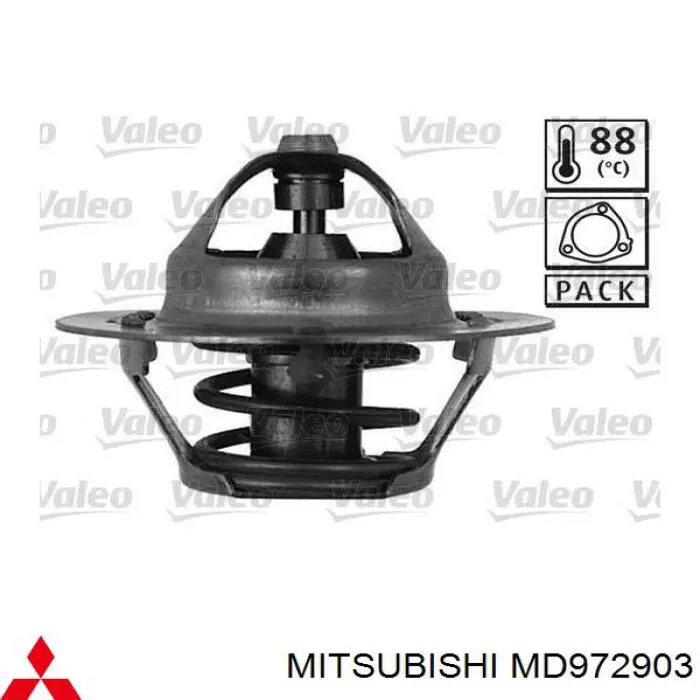 Автомобільний термостат Mitsubishi MD972903 ціна, від 8.23 USD