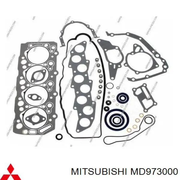 Комплект прокладок двигуна, повний MD973000 Mitsubishi