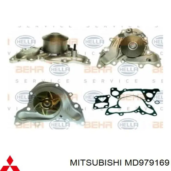 Помпа охолодження Mitsubishi MD979169 ціна, від 52.76 USD