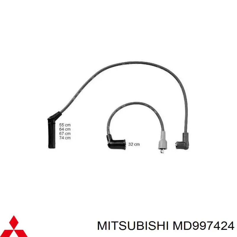 Дроти запалювання Mitsubishi MD997424 ціна, від 15.13 USD
