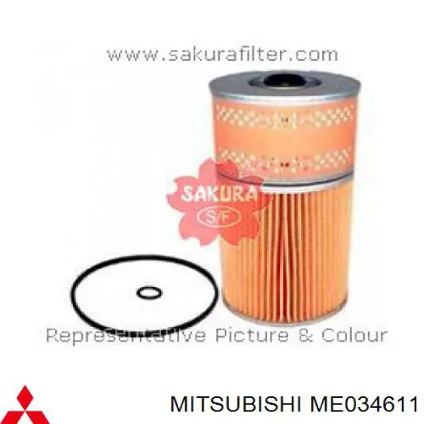 Фільтр масляний ME034611 Mitsubishi