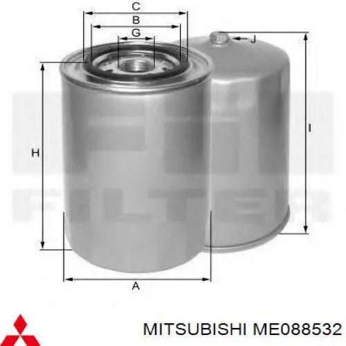 Купити ME088532 Mitsubishi Фільтр очищення масла відцентровий
