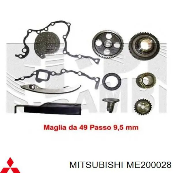 Сальник коленвала двигуна, передній Mitsubishi ME200028 ціна, від 20.27 USD