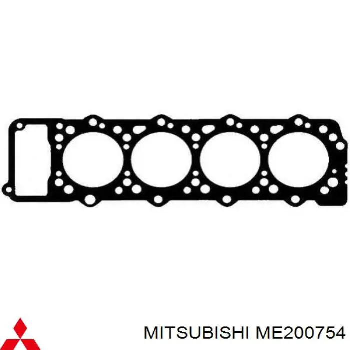 ME200754 Mitsubishi прокладка головки блока циліндрів (гбц)