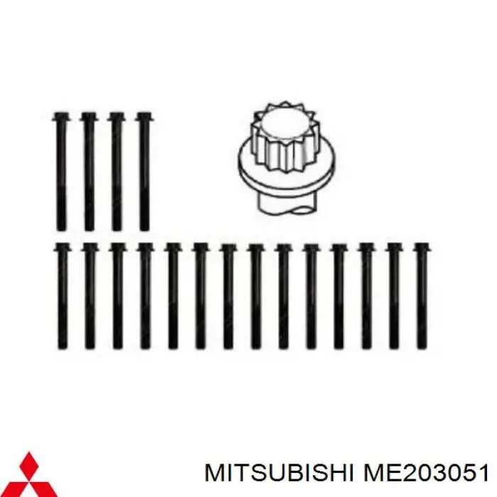 ME203051 Mitsubishi болт головки блока циліндрів, гбц