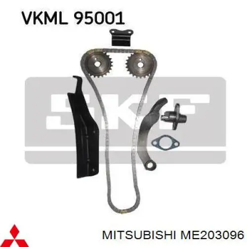 Купити ME203096 Mitsubishi Заспокоювач ланцюга ГРМ, верхній ГБЦ