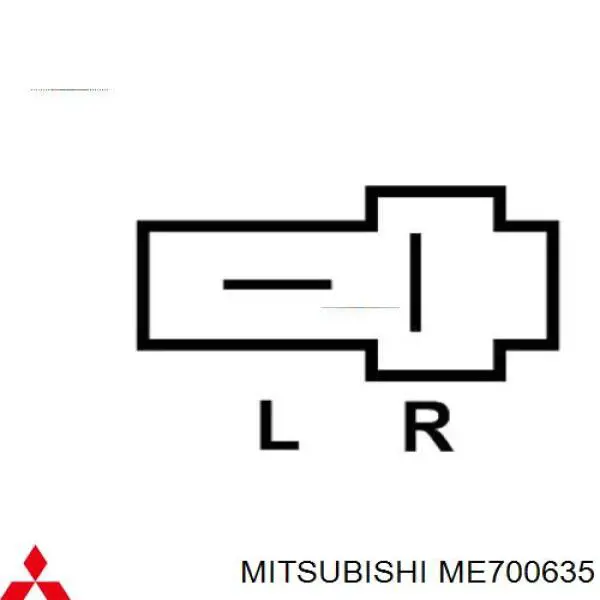 ME700635 Mitsubishi реле-регулятор генератора, (реле зарядки)