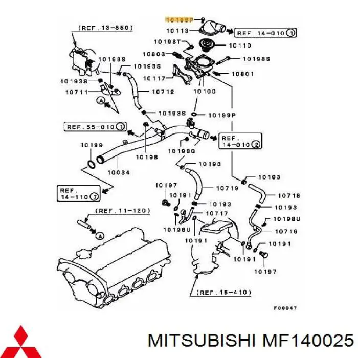  Mitsubishi MF140025 ціна, від 2.66 USD