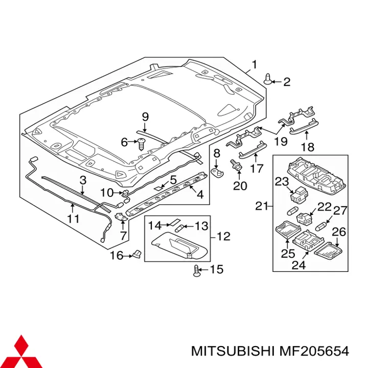  Mitsubishi MF205654 ціна, від 0.62 USD