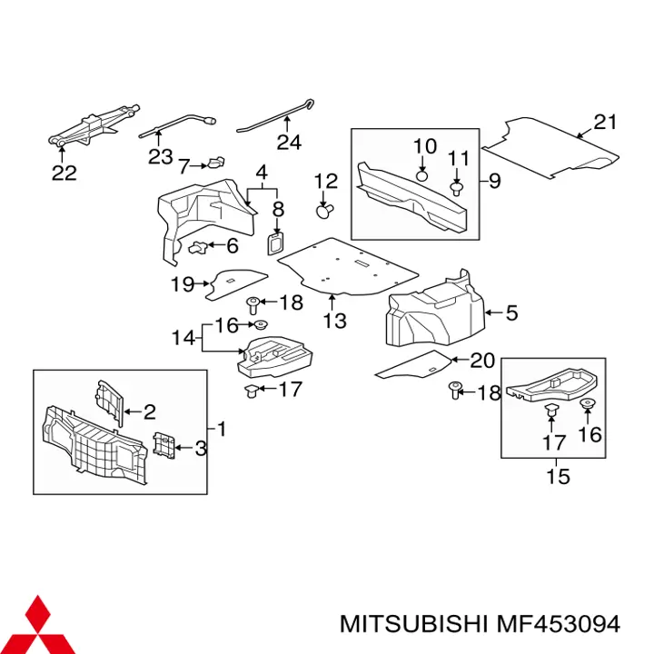  Mitsubishi MF453094 ціна, від 2.60 USD