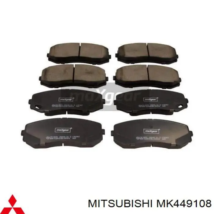 MK449108 Mitsubishi Передні гальмівні колодки