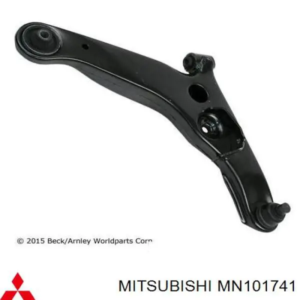 Важіль передньої підвіски нижній, лівий MN101741 Mitsubishi