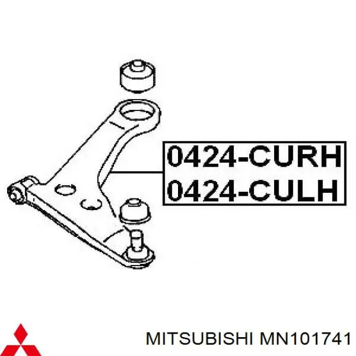 Важіль передній лівий Mitsubishi MN101741 ціна, від 44.35 USD