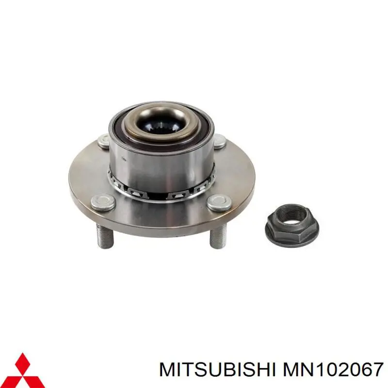 Цапфа - поворотний кулак передній, лівий MN102067 Mitsubishi