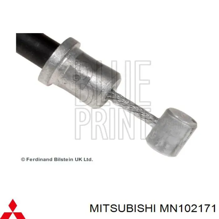 Трос стоянкового гальма задній лівий Mitsubishi MN102171 ціна, від 13.26 USD