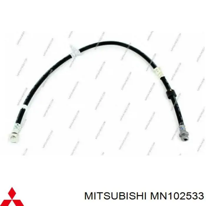 Шланг гальмівний передній, лівий Mitsubishi MN102533 ціна, від 13.76 USD