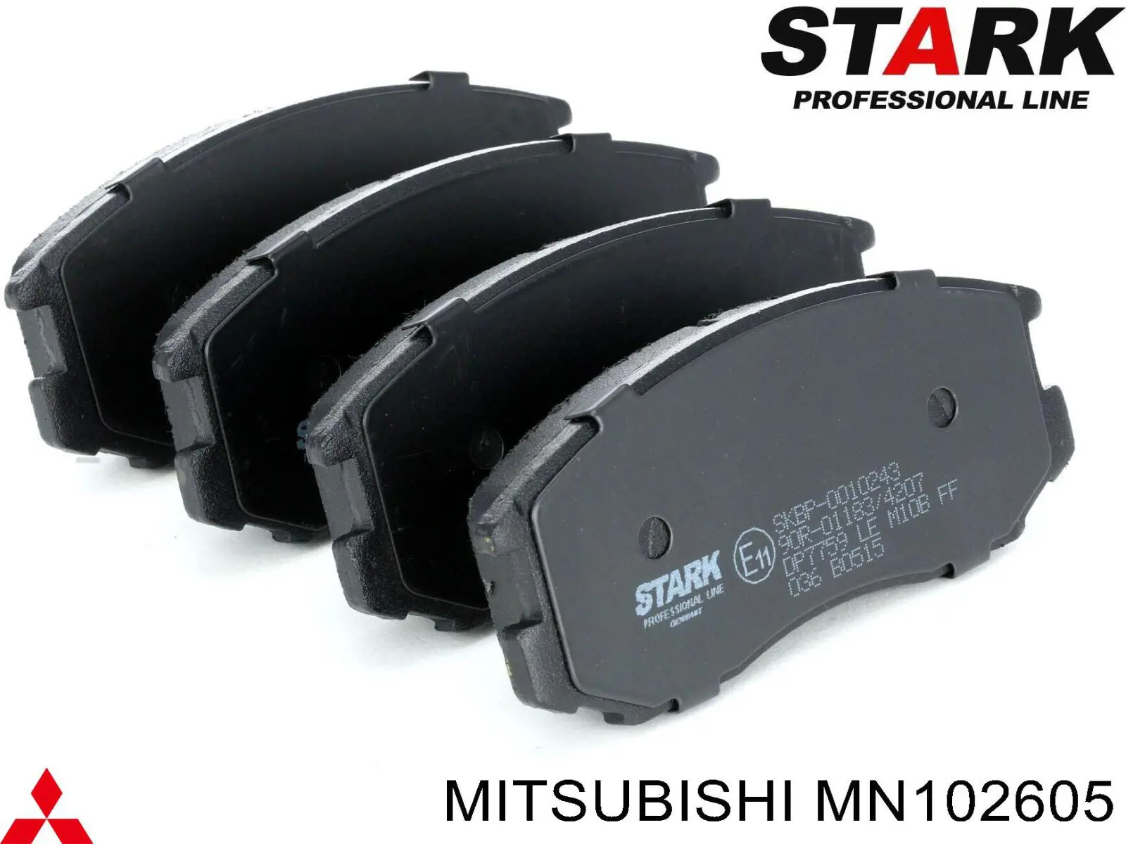 Купити MN102605 Mitsubishi Колодки гальмівні передні, дискові