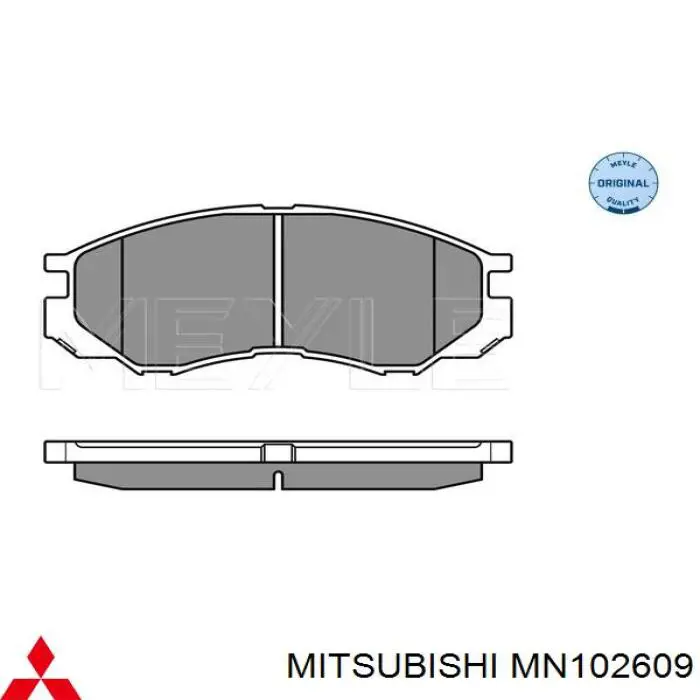 Гальмівні колодки Mitsubishi MN102609 ціна, від 20.25 USD