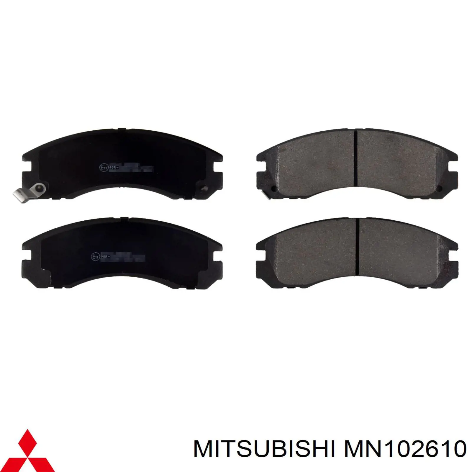 Колодки гальмівні передні, дискові MN102610 Mitsubishi