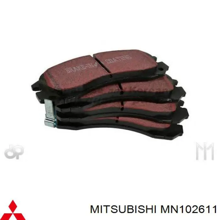 Гальмівні колодки Mitsubishi MN102611 ціна, від 24.66 USD