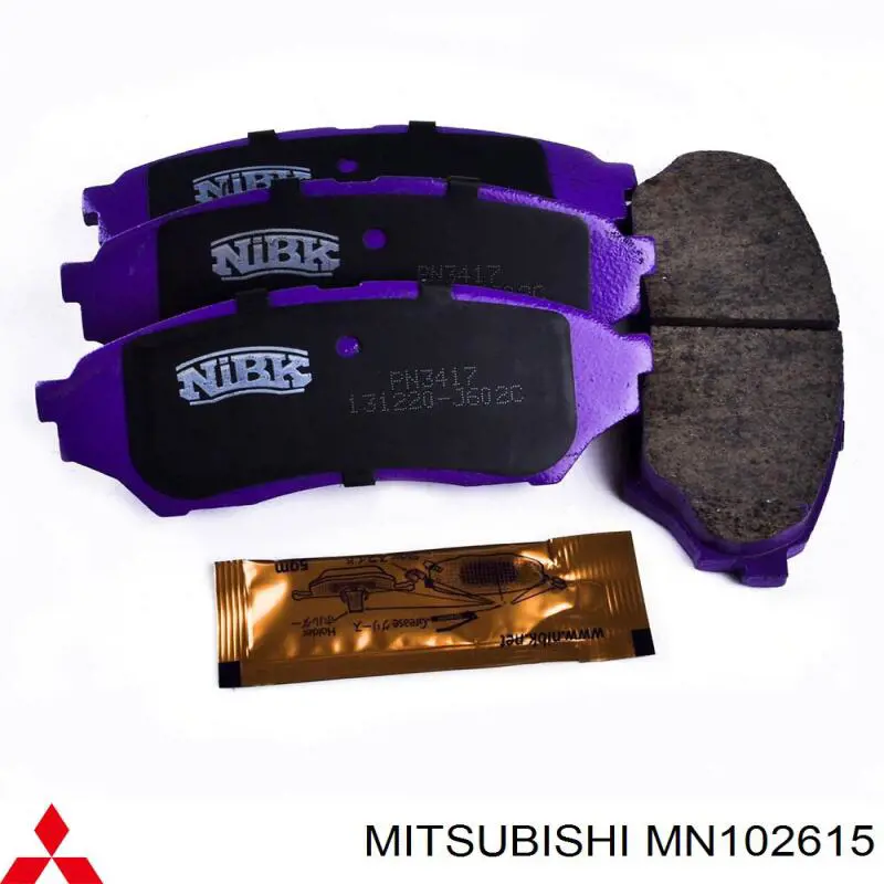 Гальмівні колодки Mitsubishi MN102615 ціна, від 16.36 USD