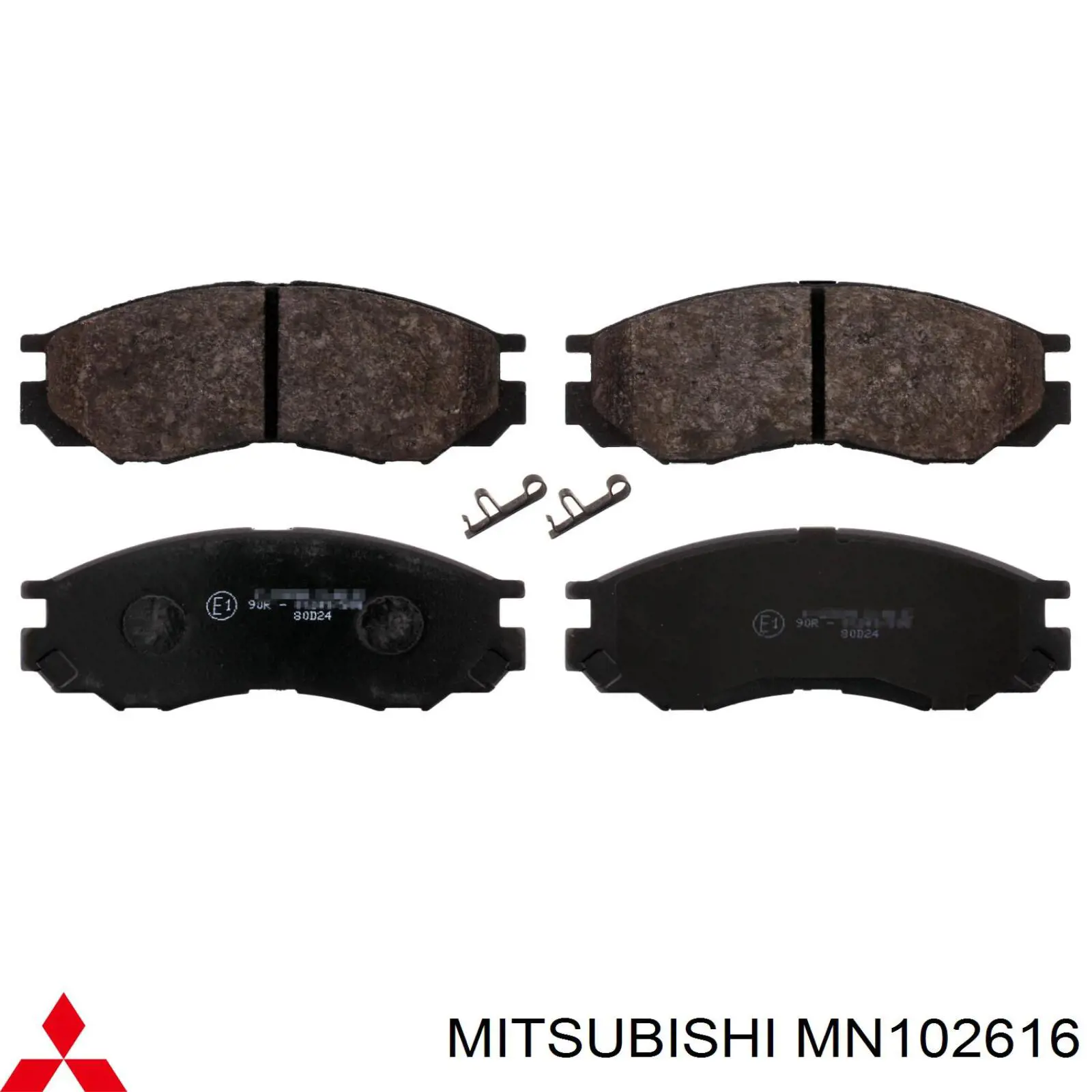 Купити MN102616 Mitsubishi Колодки гальмівні передні, дискові