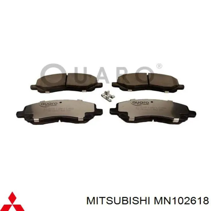 MN102618 Mitsubishi Передні гальмівні колодки