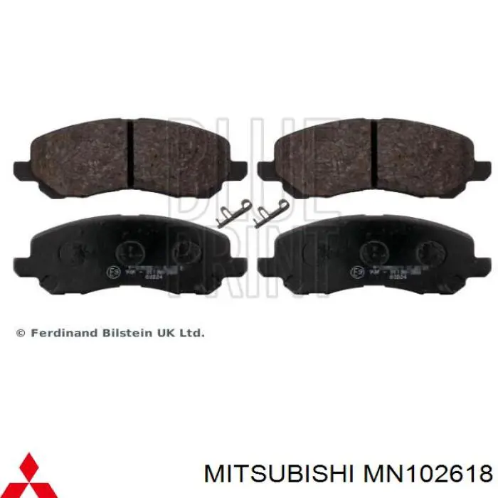 Колодки гальмівні передні, дискові MN102618 Mitsubishi