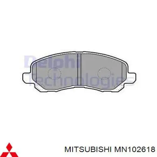 Купити MN102618 Mitsubishi Колодки гальмівні передні, дискові