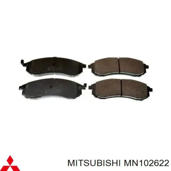 Передні тормозні колодки MN102622 Mitsubishi